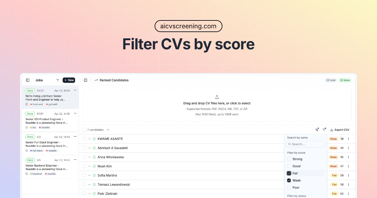 aicvscreening screenshot 4