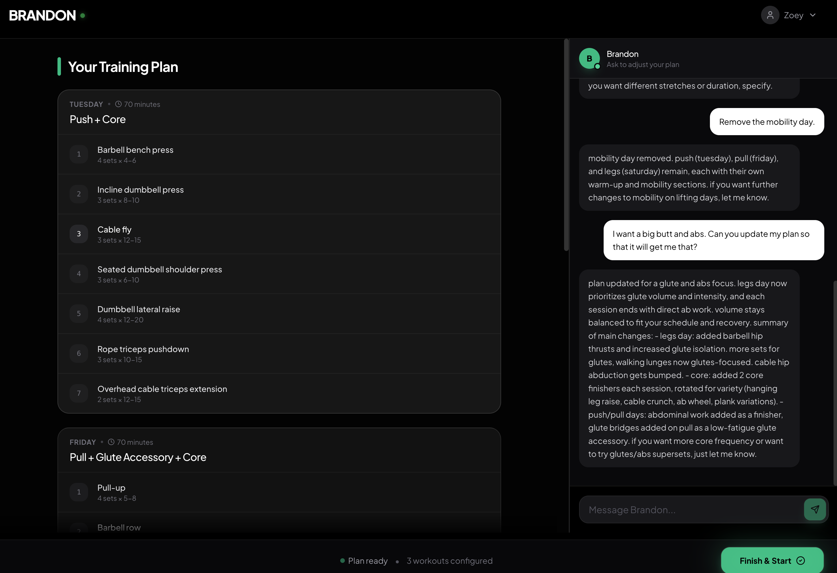 Brandon AI - Main product screenshot demonstrating key features and user interface