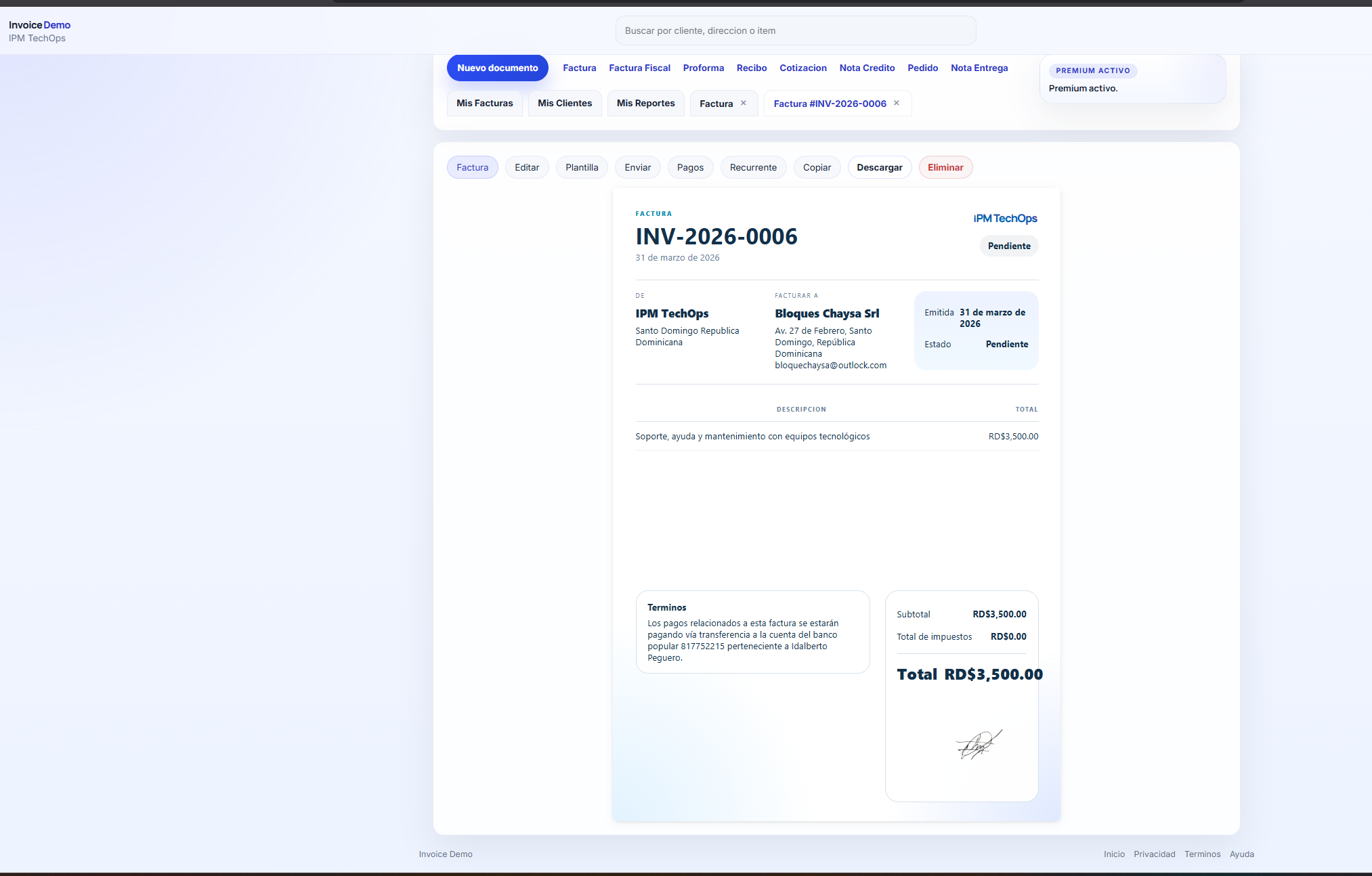InvoiceDemo gallery image