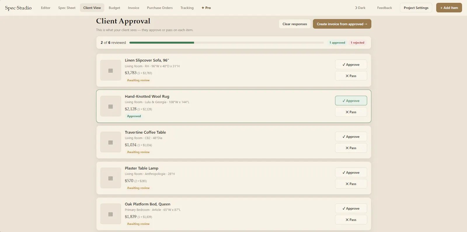 Spec·Studio screenshot 2