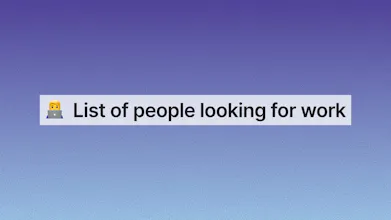 List of people looking for work gallery image