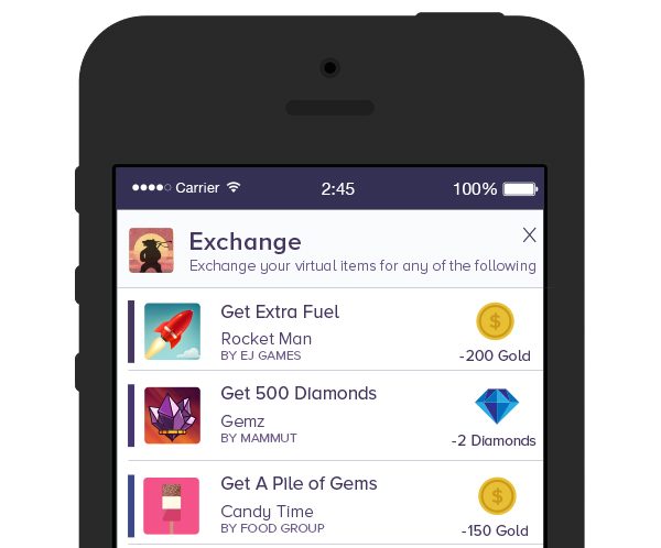 ViXN - Virtual items Exchange Network for Mobile gallery image