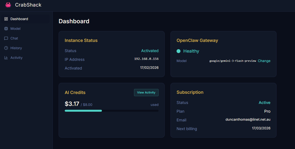 CrabShack gallery image