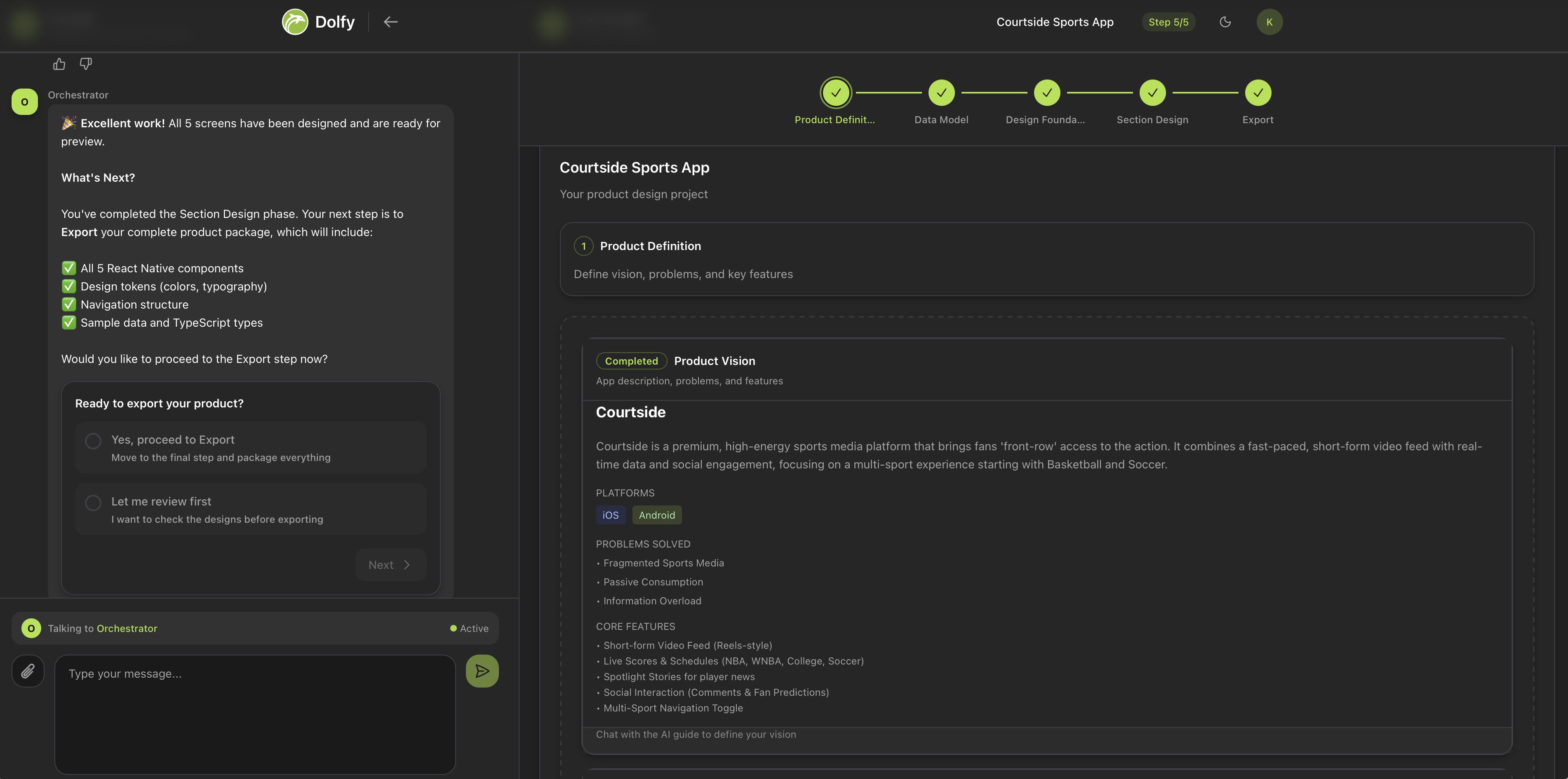 Dolfy - Screenshot 5 showing product features and functionality