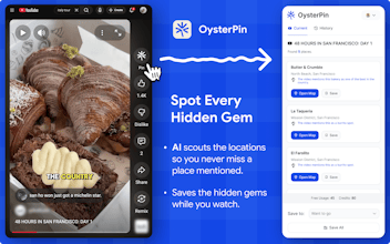 OysterPin: Extract locations from videos gallery image