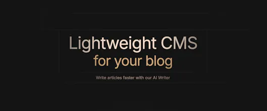 Lightweight CMS gallery image