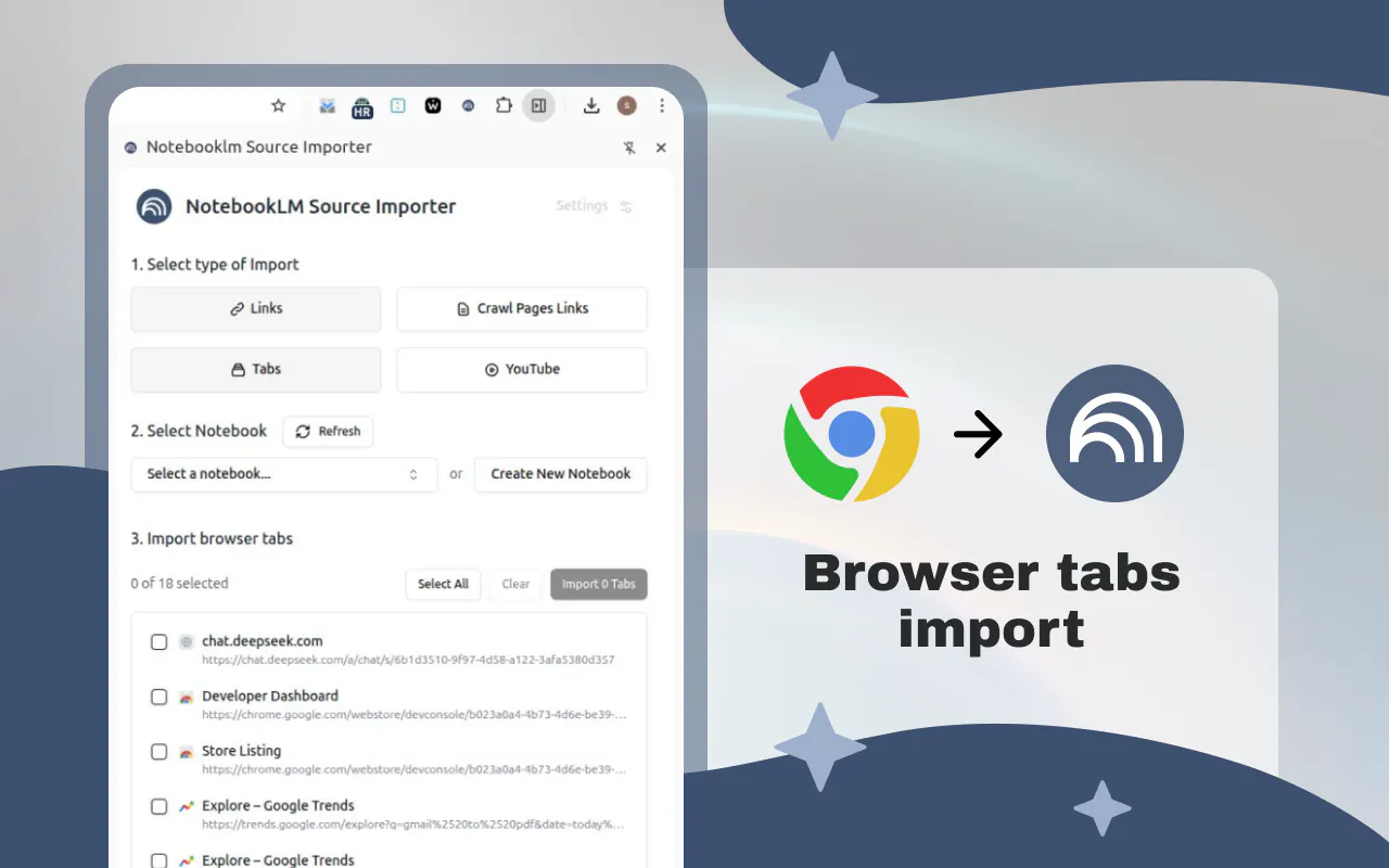 NotebookLM Source Importer gallery image