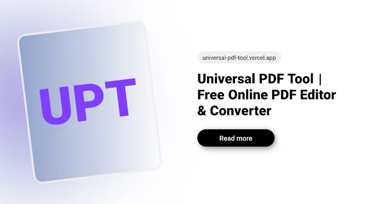 Universal PDF Tool screenshot 1