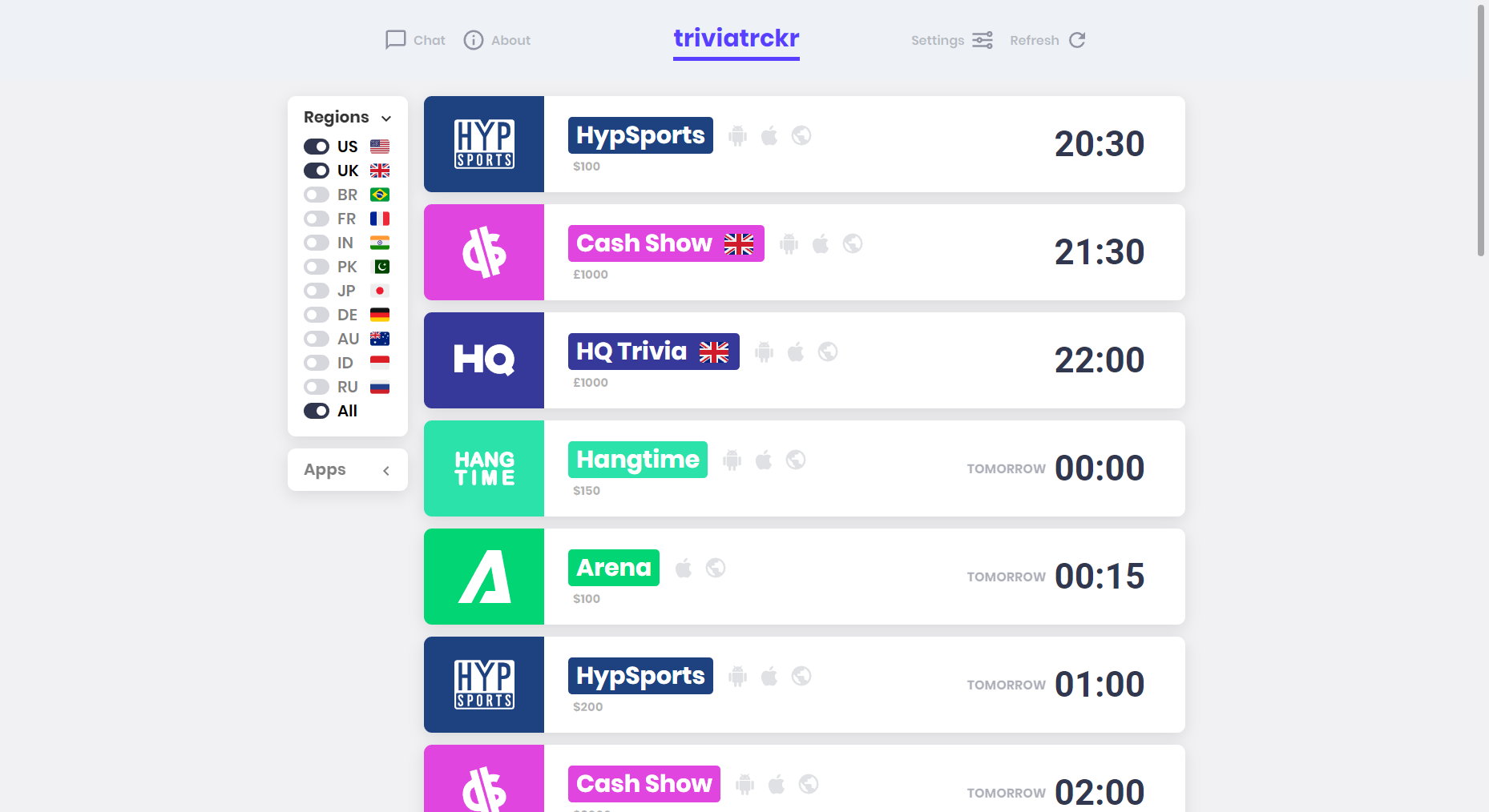 Triviatrckr gallery image