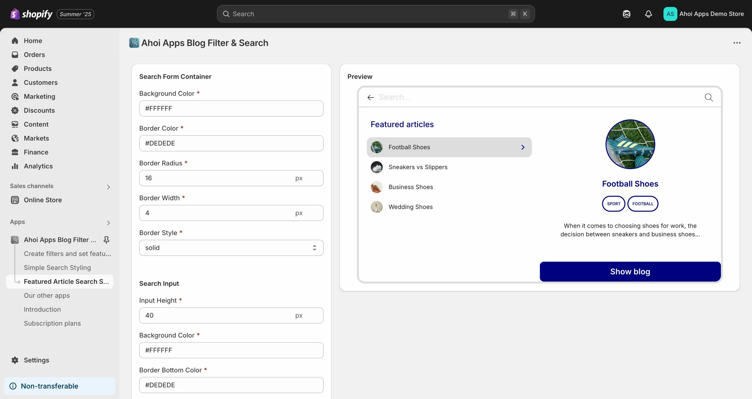 Ahoi Blog Filter & Search for Shopify - Help readers find content faster—no code needed media 5