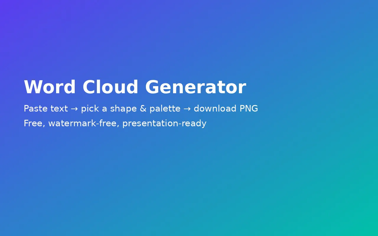 Word Cloud Generator gallery image