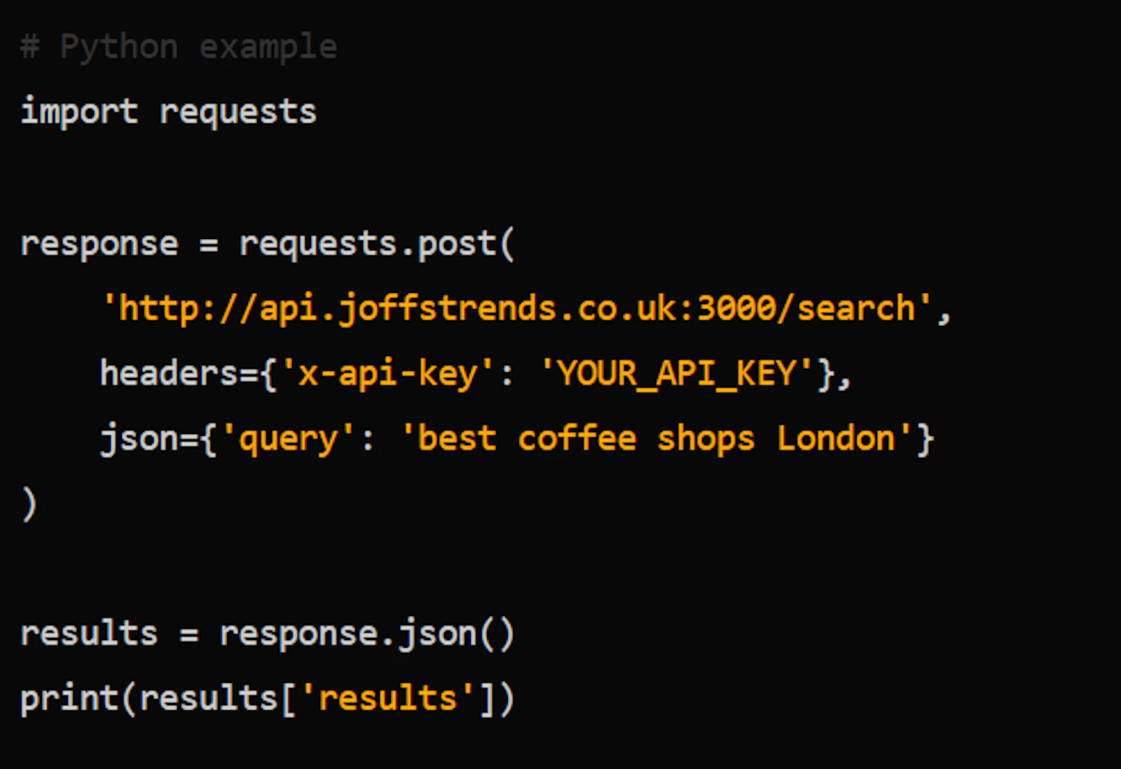 Rook AI - Web Search API for Developers screenshot 1