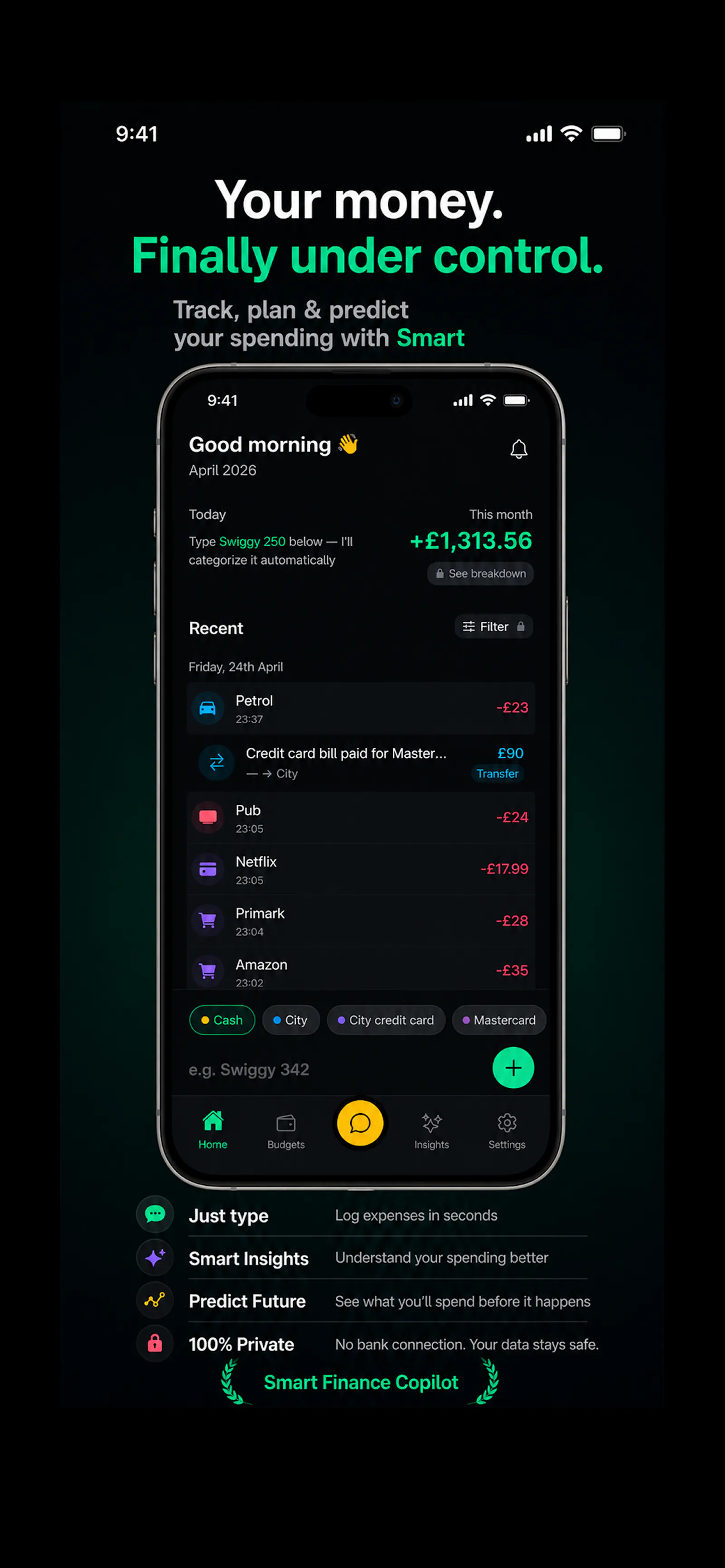 Smira – Voice Expense Tracker screenshot 2
