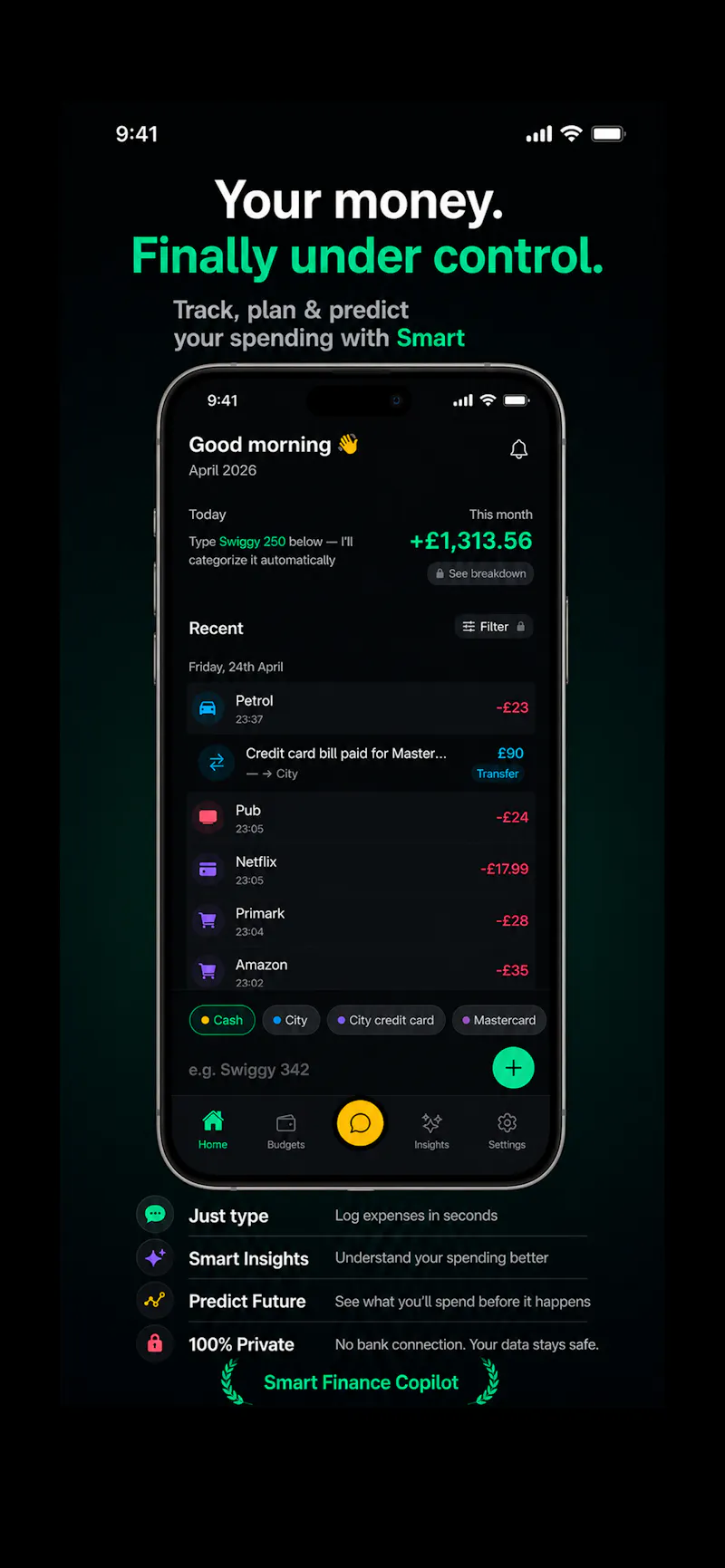 Smira – Voice Expense Tracker screenshot 2