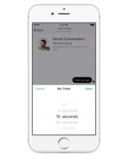 Secret Conversations in Messenger