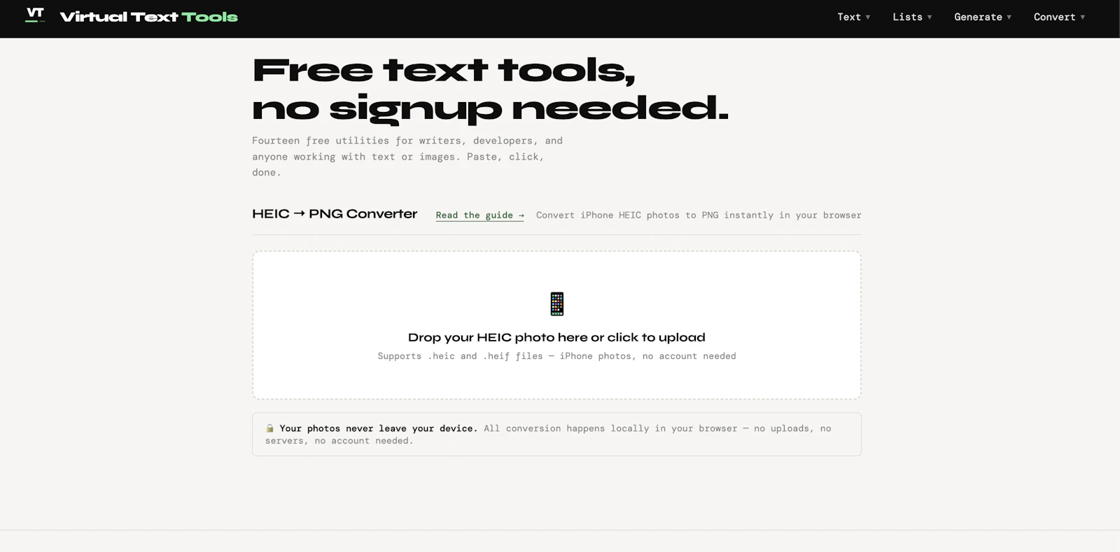 Virtual Text Tools screenshot 3