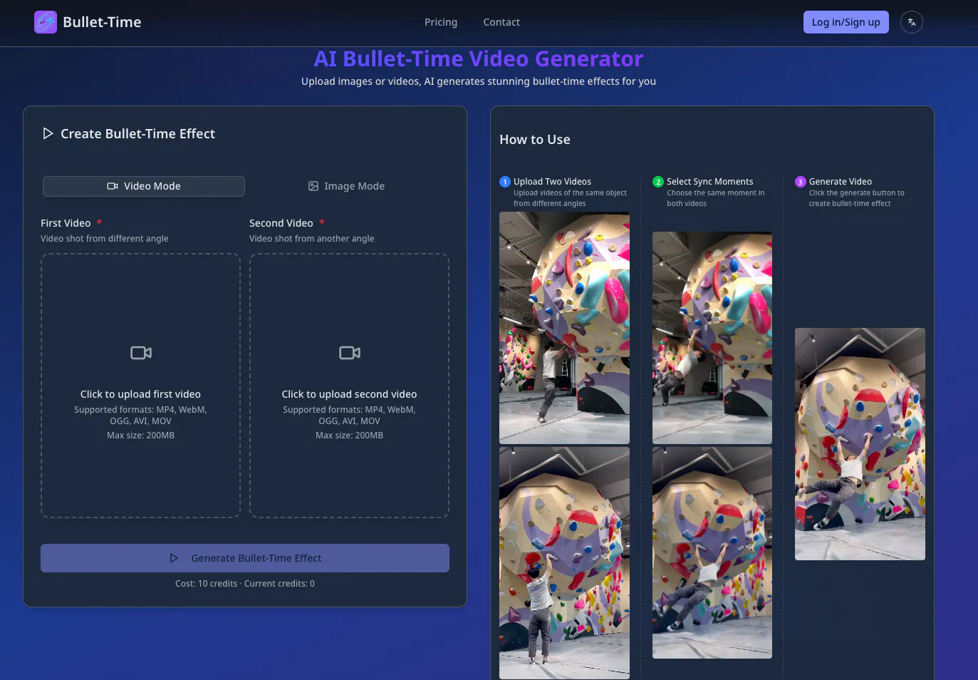 AI Bullet-Time Videos gallery image