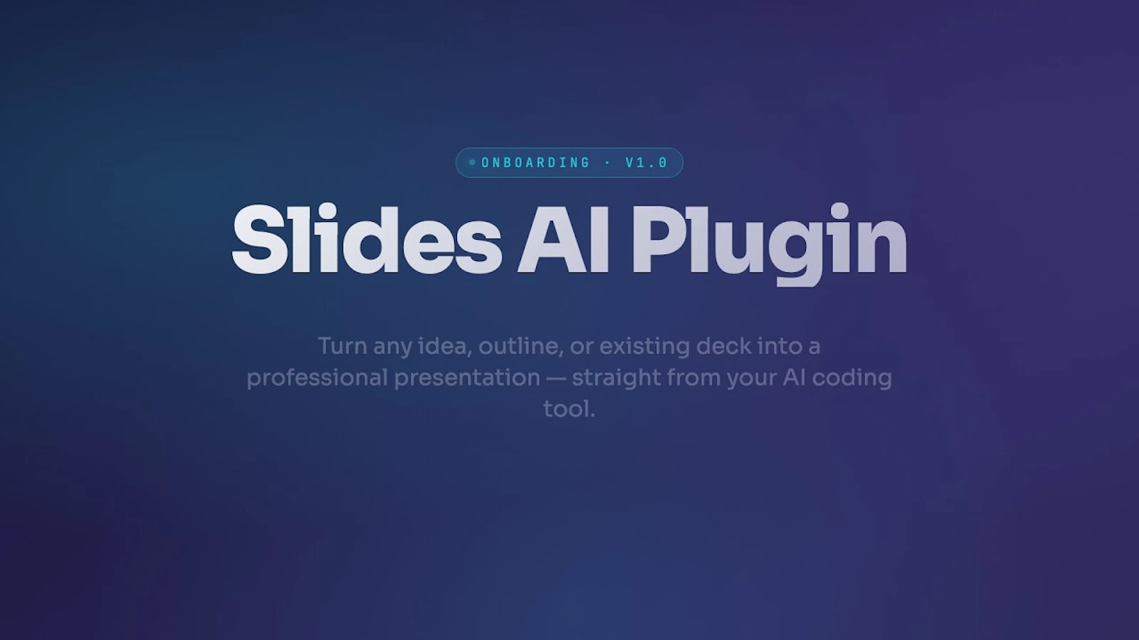 Slides AI Plugin screenshot 1 (video preview)