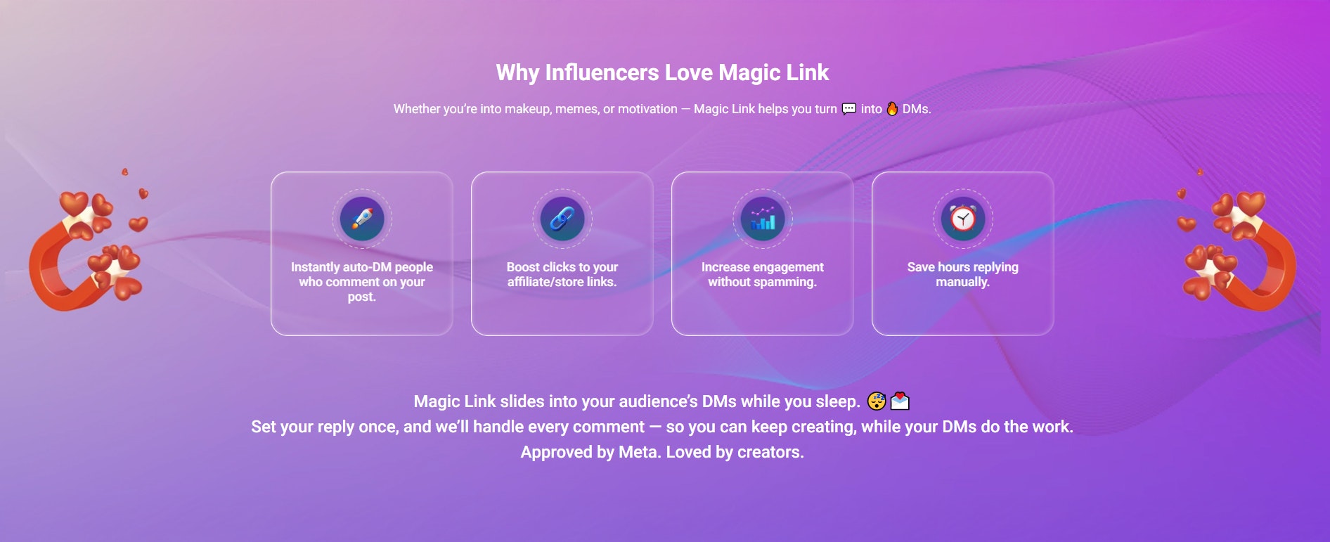 Magic Link von Earnly.in - Die Instagram-DM-Automatisierung der nächsten Generation für schnelllebige Marken Medien 3