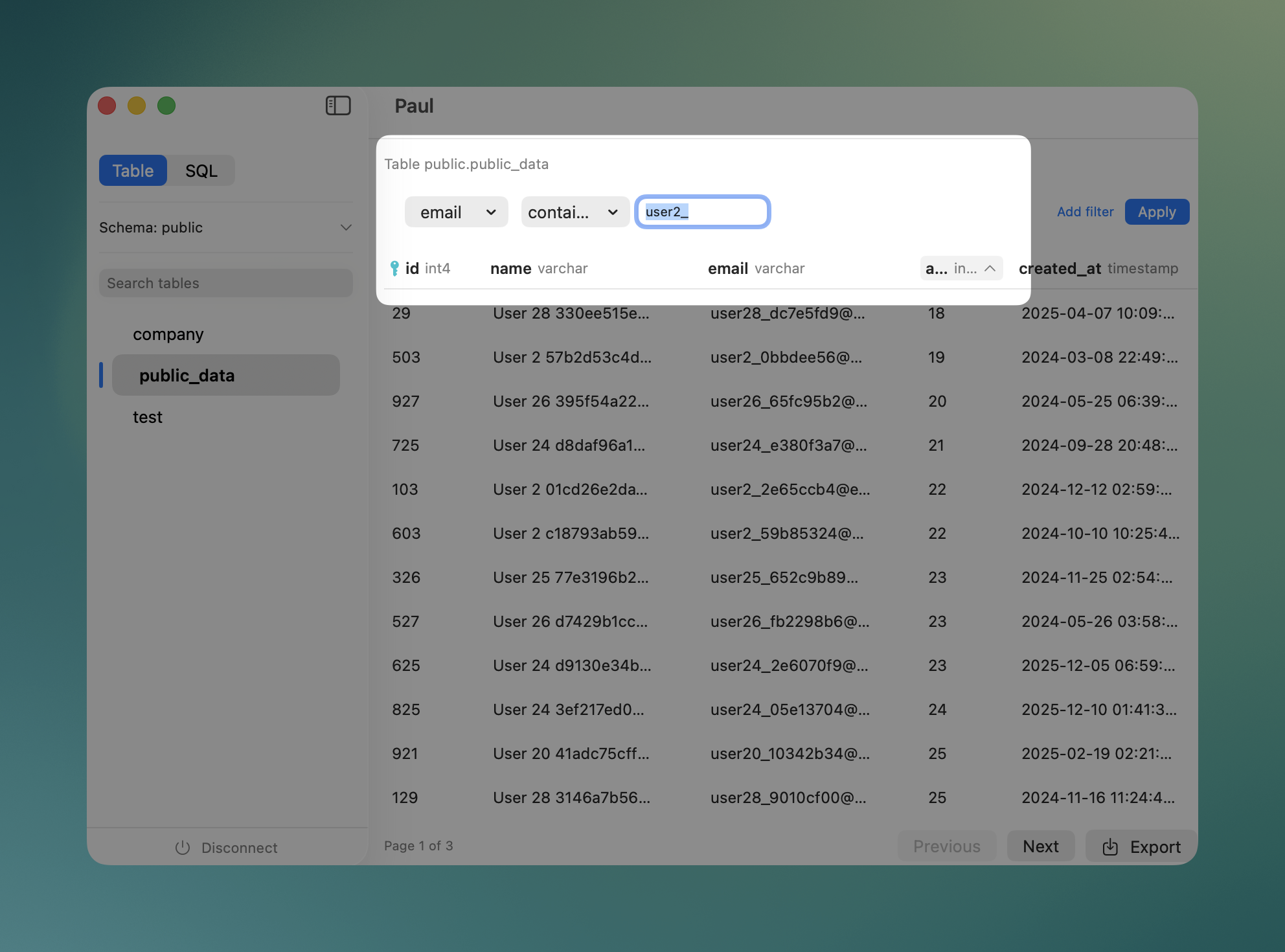 Paul Gres - Screenshot 4 showing product features and functionality