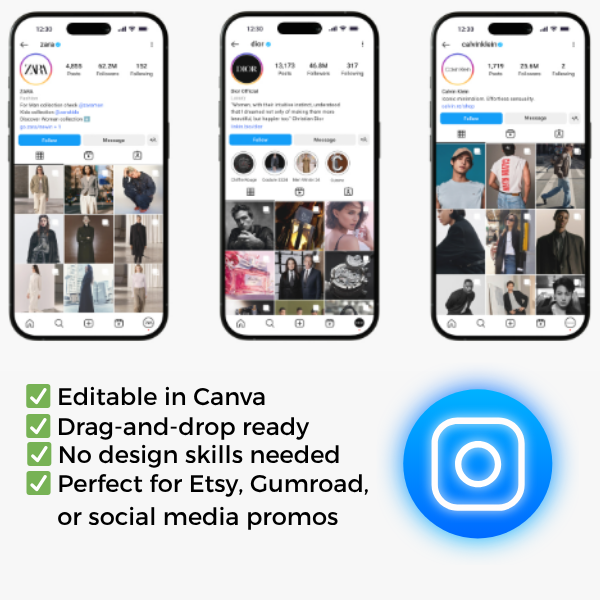 Editable Instagram Profile Mockup gallery image