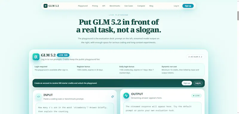 GLM 5.2 screenshot 2