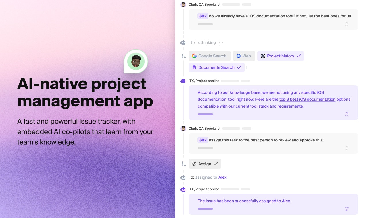 startuptile Iteration X-The AI-native project management app