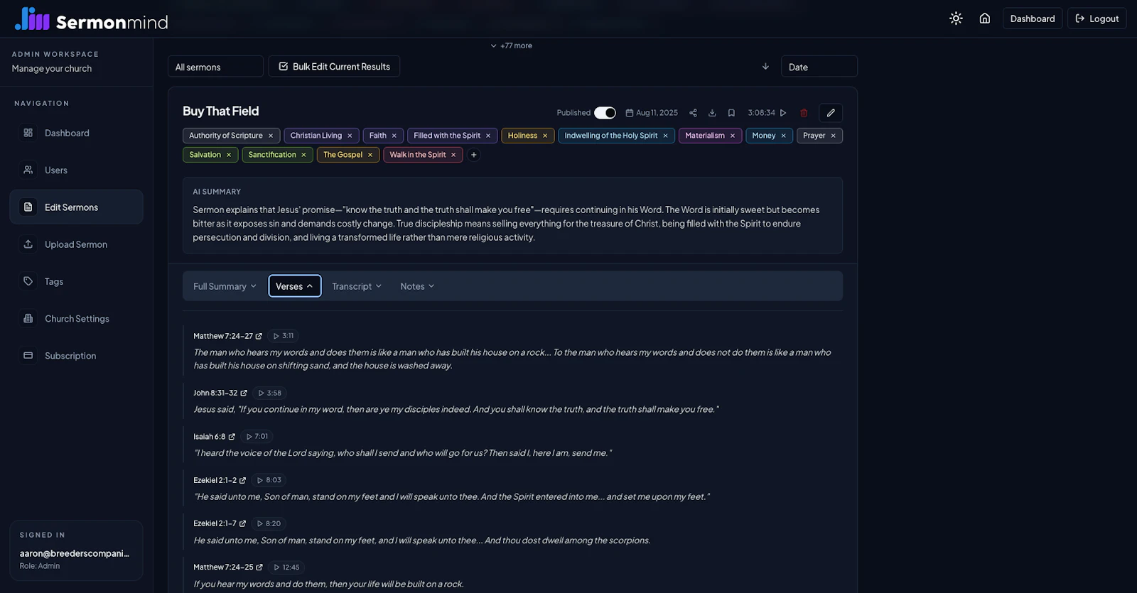 Sermon Mind screenshot 2