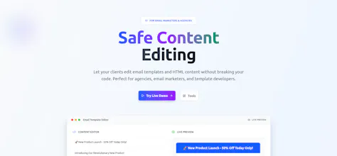 Html-X: Safe email template editor gallery image