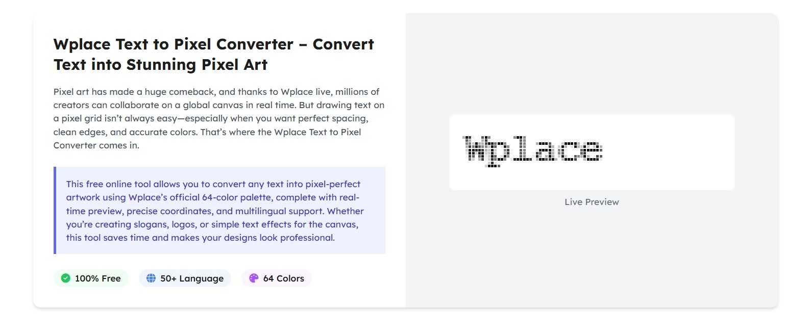 Média Wlace en direct - La plus grande plate-forme d'art de pixel collaborative au monde 3