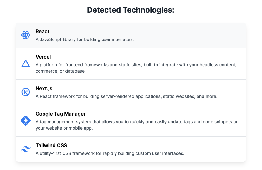 Techpeeker.com - 웹 사이트 Tech Stack Detection API의 대기자 명단에 가입하십시오! 미디어 1