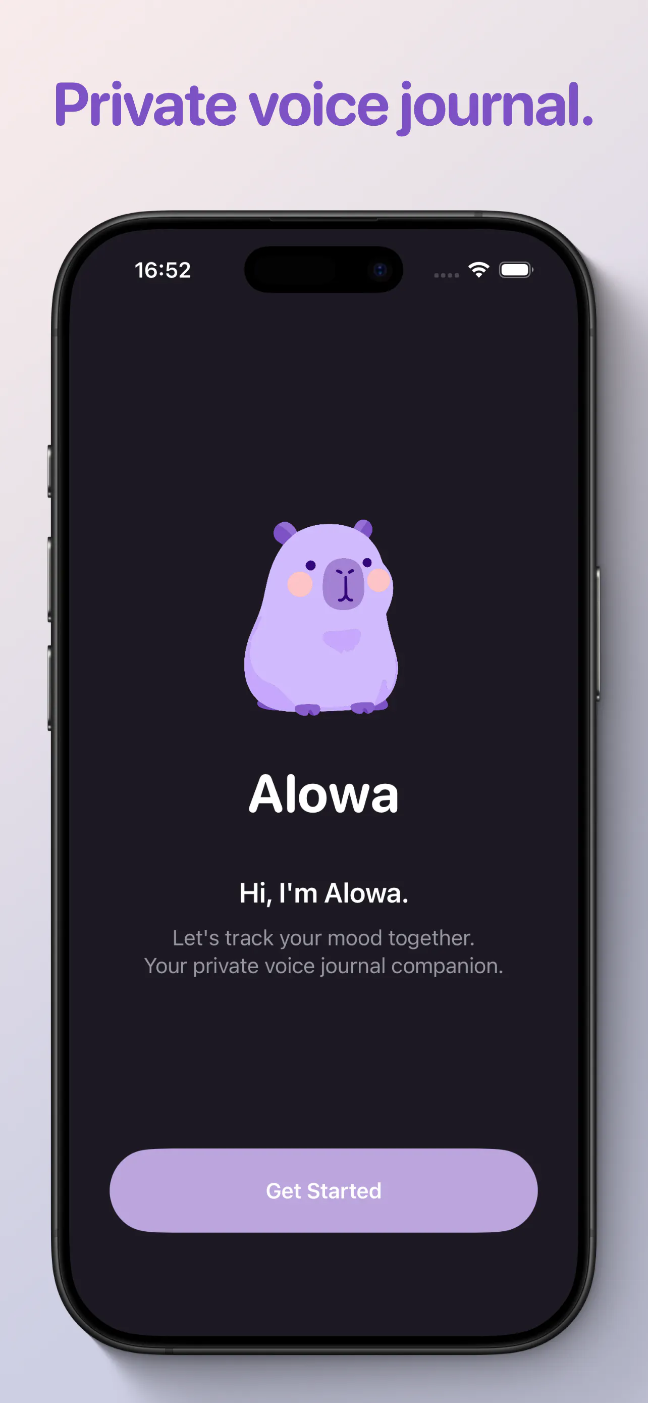 Banner del producto Private Voice Journal for iPhone