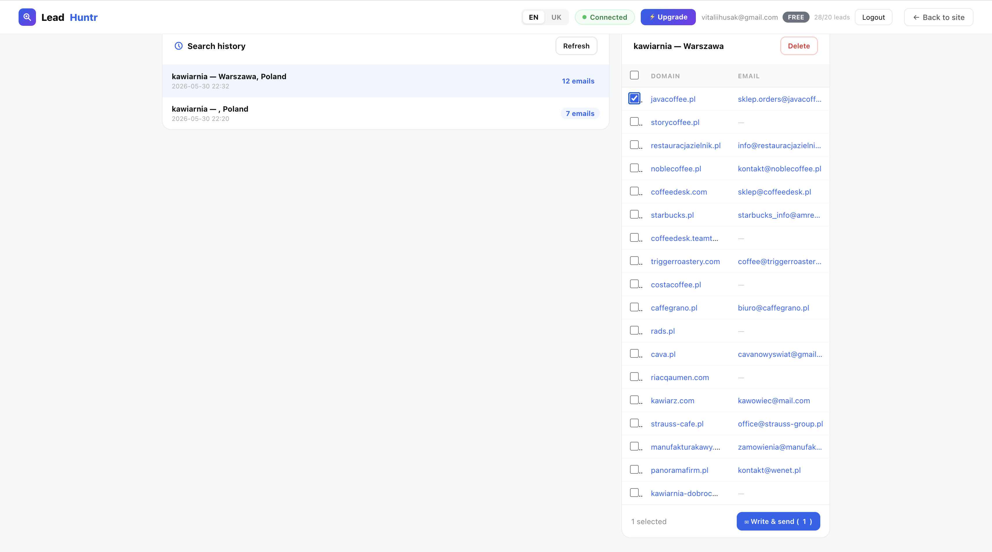 LeadHuntr — App gallery image