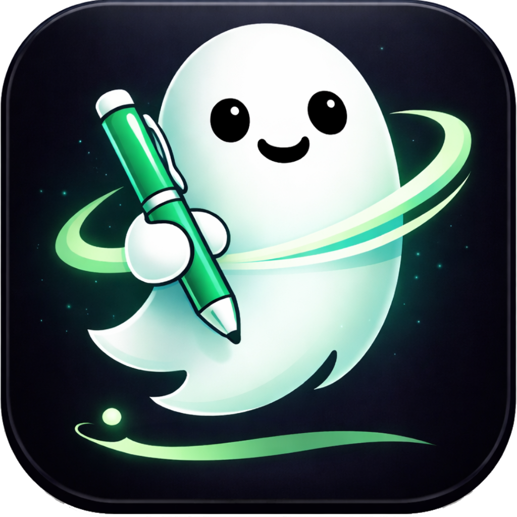 Ghostype.ai - Main product screenshot demonstrating key features and user interface