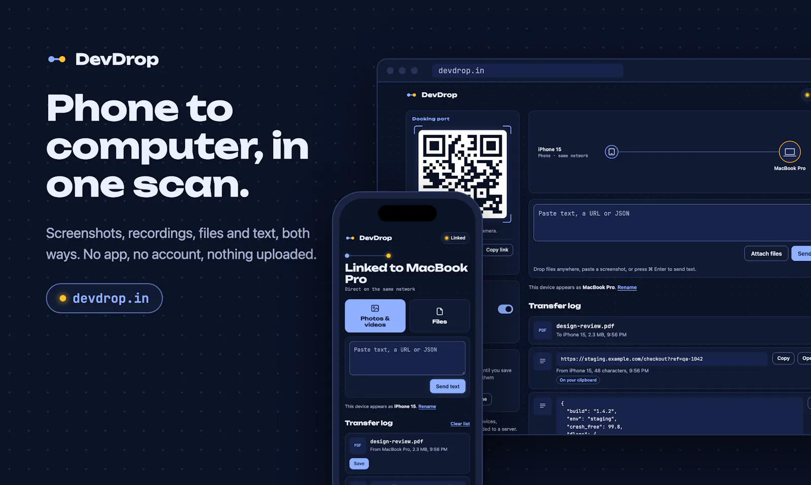 DevDrop screenshot 1