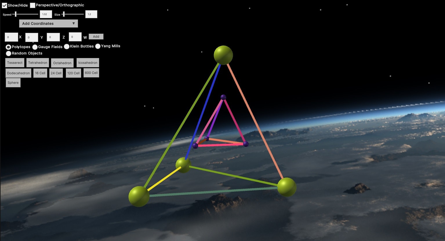 4D Visualization Simulator using Unity3D gallery image