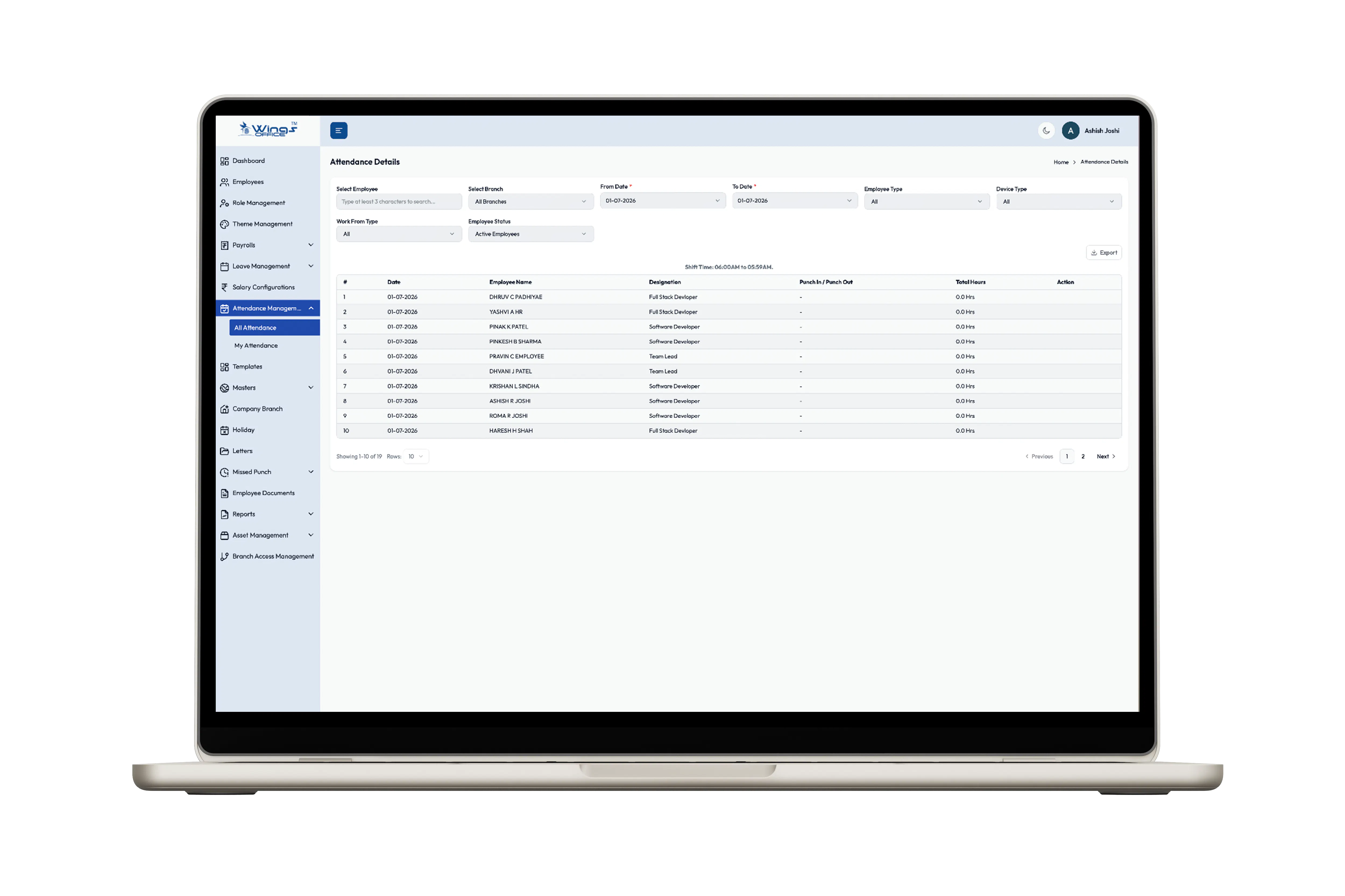 wings office | Ai Powered HRMS Software gallery image