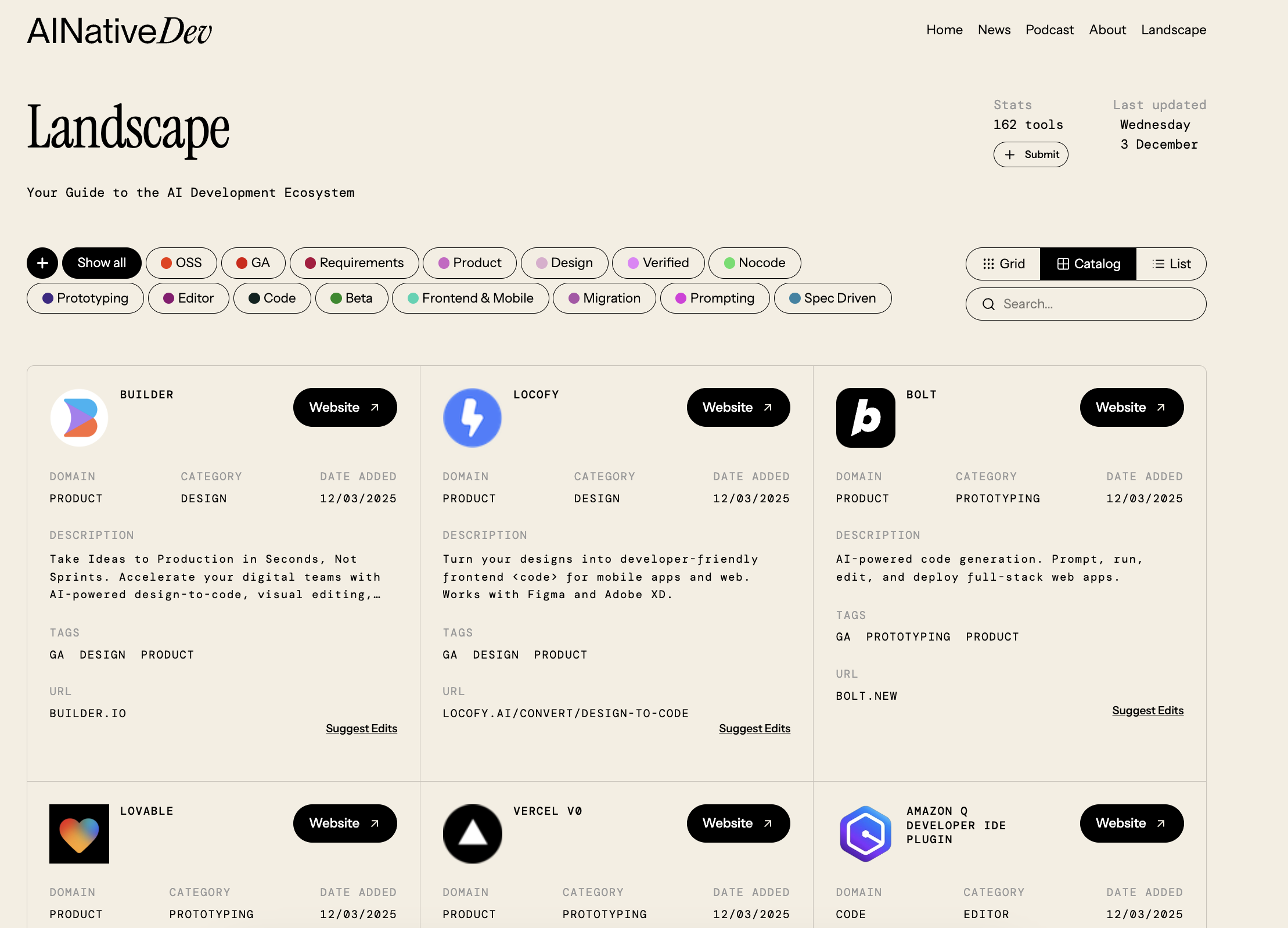Paisaje de desarrollo nativo de AI media 2