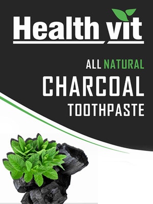 HEALTHVIT CHARCOAL ACTIVATED TOOTHPASTE