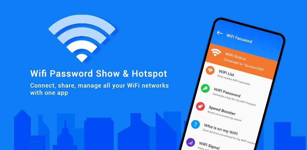 Mostra de senha wifi e hotspot media 5