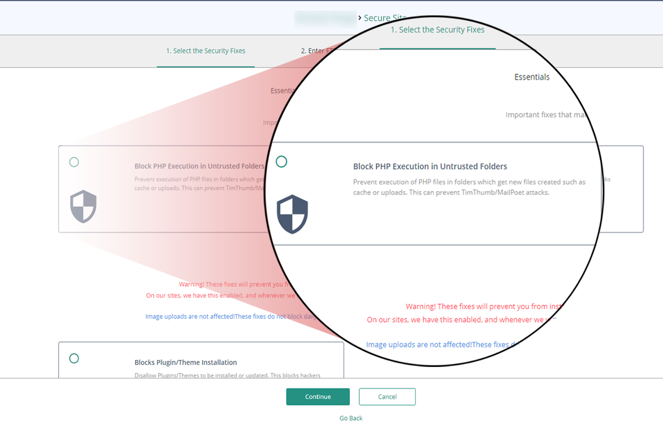 MalCare gallery image