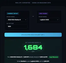 RealDPI β Real Mouse DPI Converter gallery image