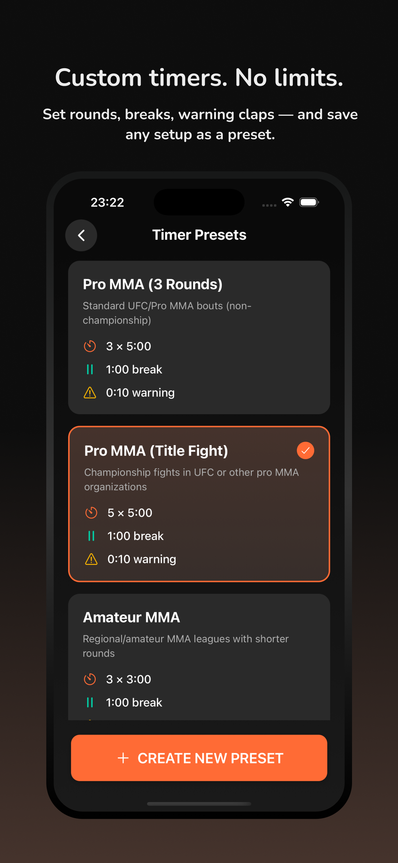 Fightclock - Ein wunderschön einfacher Timer für alles, was in Runden läuft Medien 4