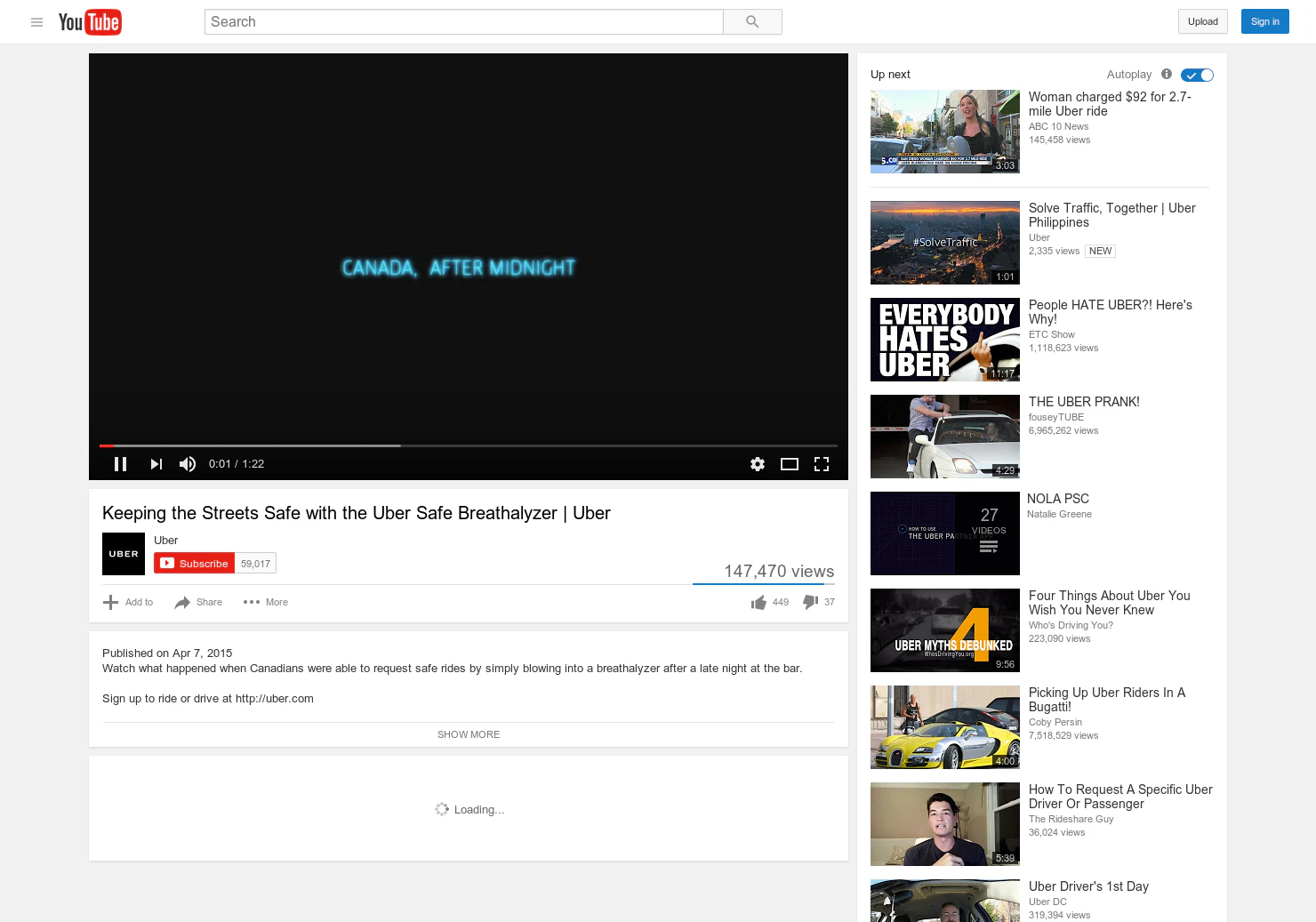 Uber Safe Breathalyzer 