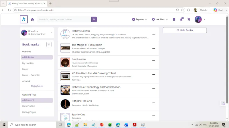 HobbyCue screenshot 2