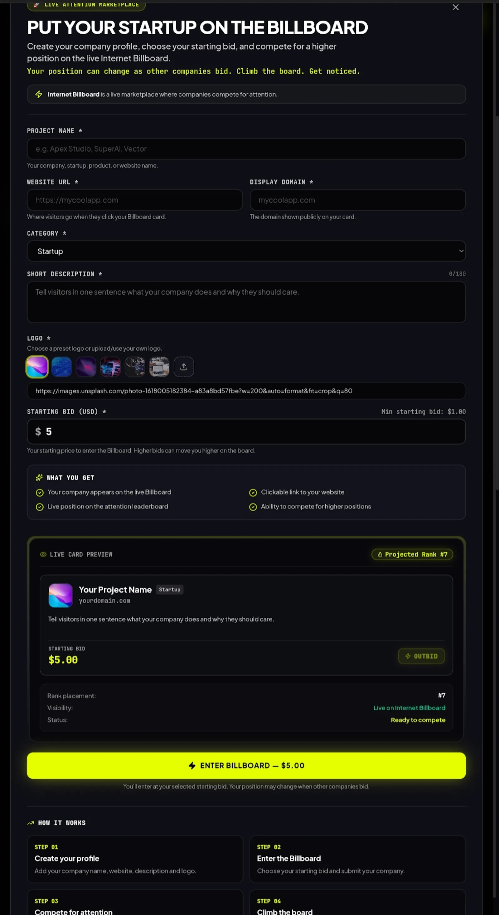 Internet Billboard screenshot 2