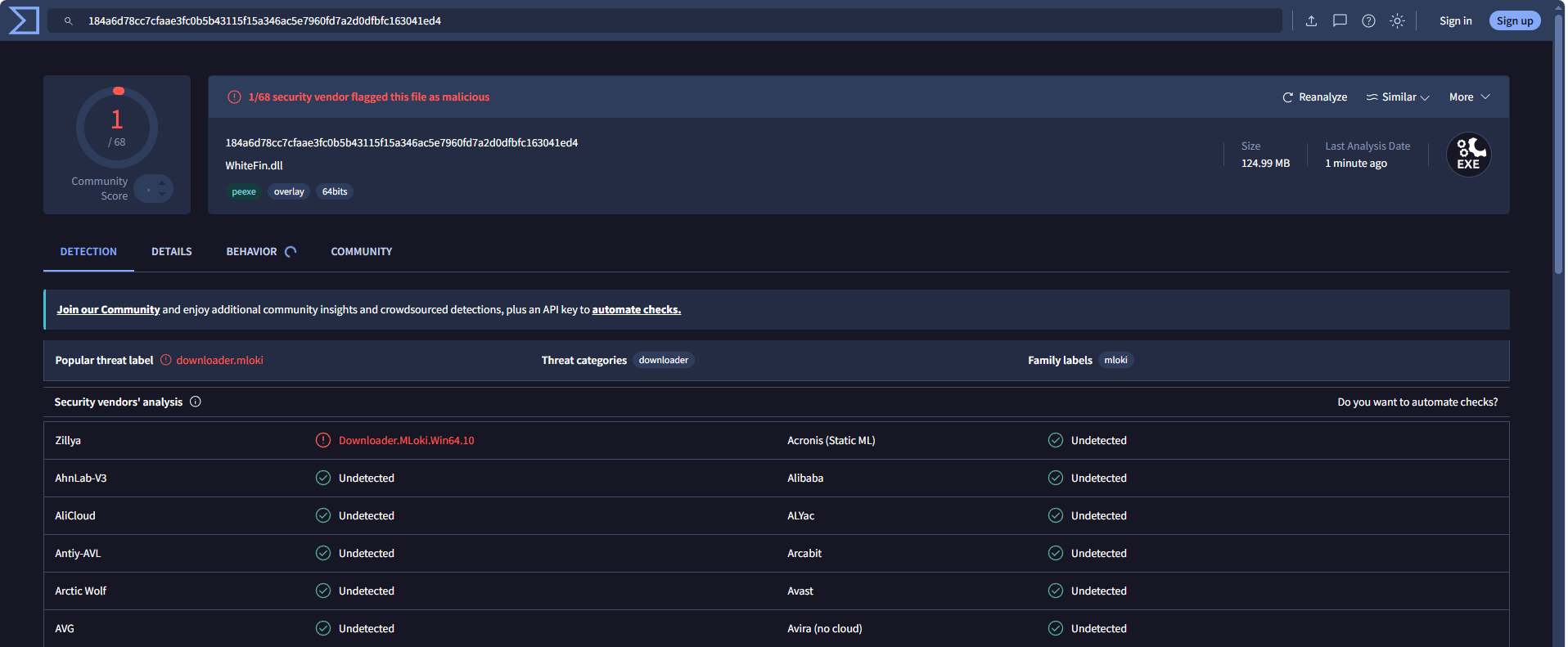 White Fin — Offline scam checker gallery image
