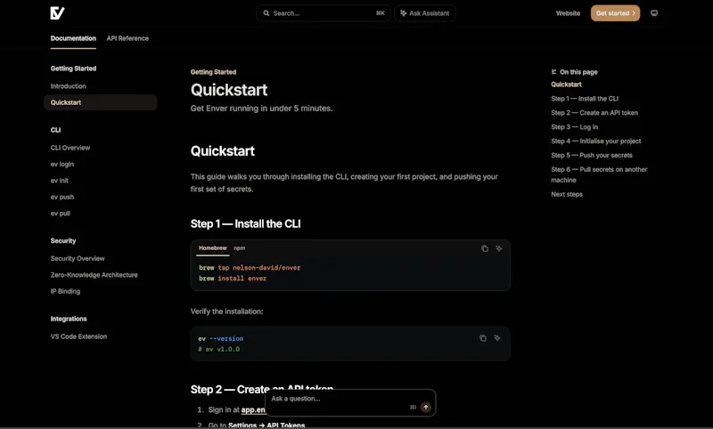 Enver screenshot 1