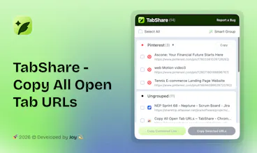 TabShare - Copy All Open Tab URLs gallery image