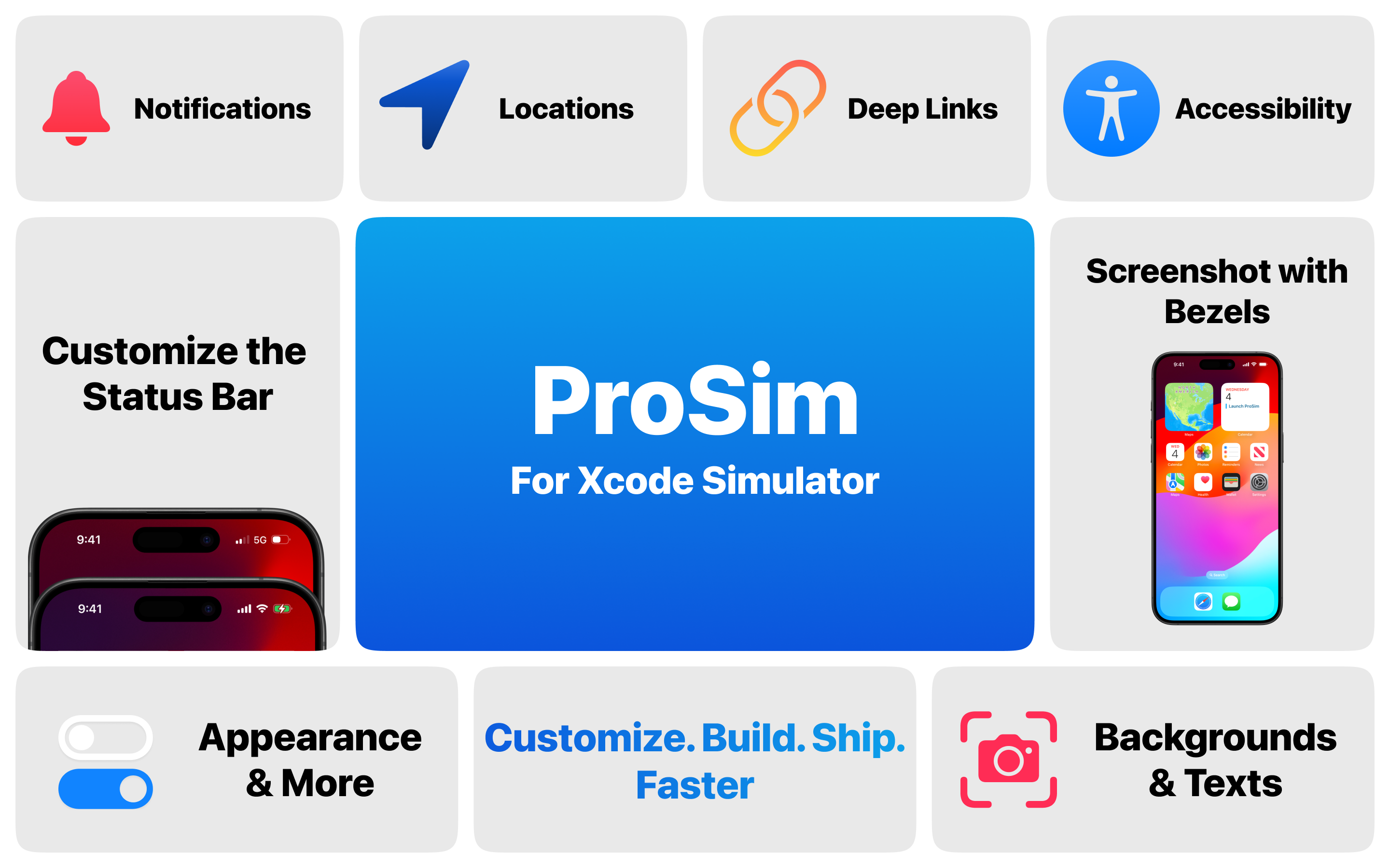 startuptile ProSim for Xcode Simulator-Essential simulator tools for Xcode